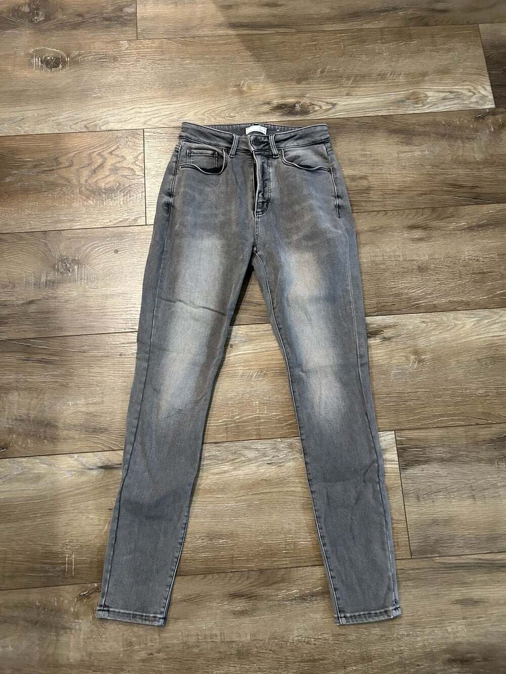 LOFT Gray Skinny Jeans Size 26 (2)